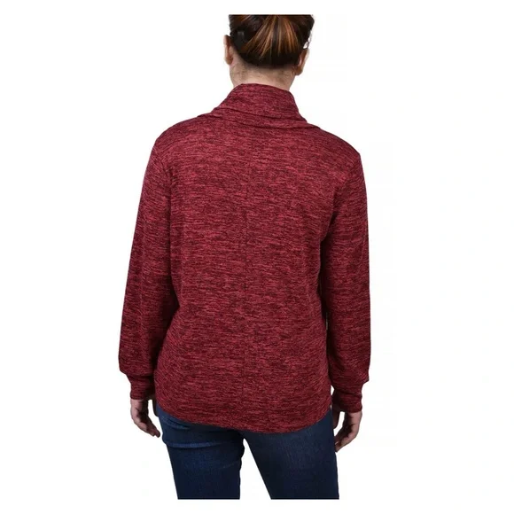 🚨NEW NOTATIONS Petite Long Sleeve Overlapping Cowl Neck Top - Picture 2 of 4